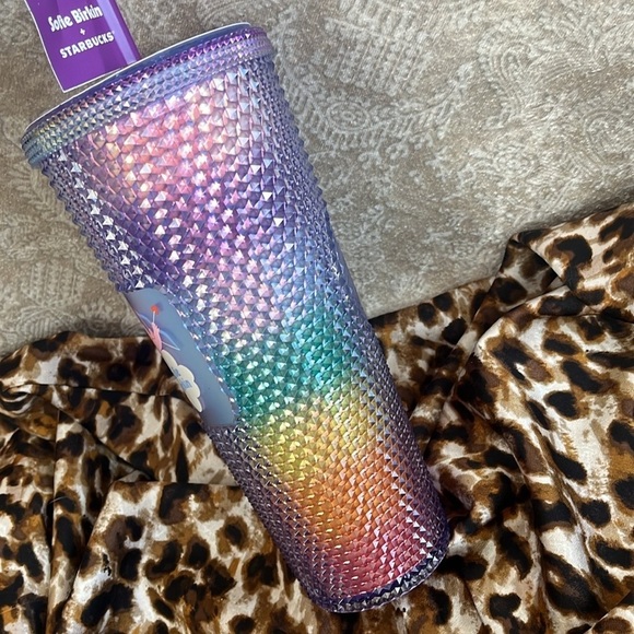 Brand New Starbucks x Sofie Birkin Iridescent Rainbow Studded 24oz Venti Tumbler - Picture 13 of 16